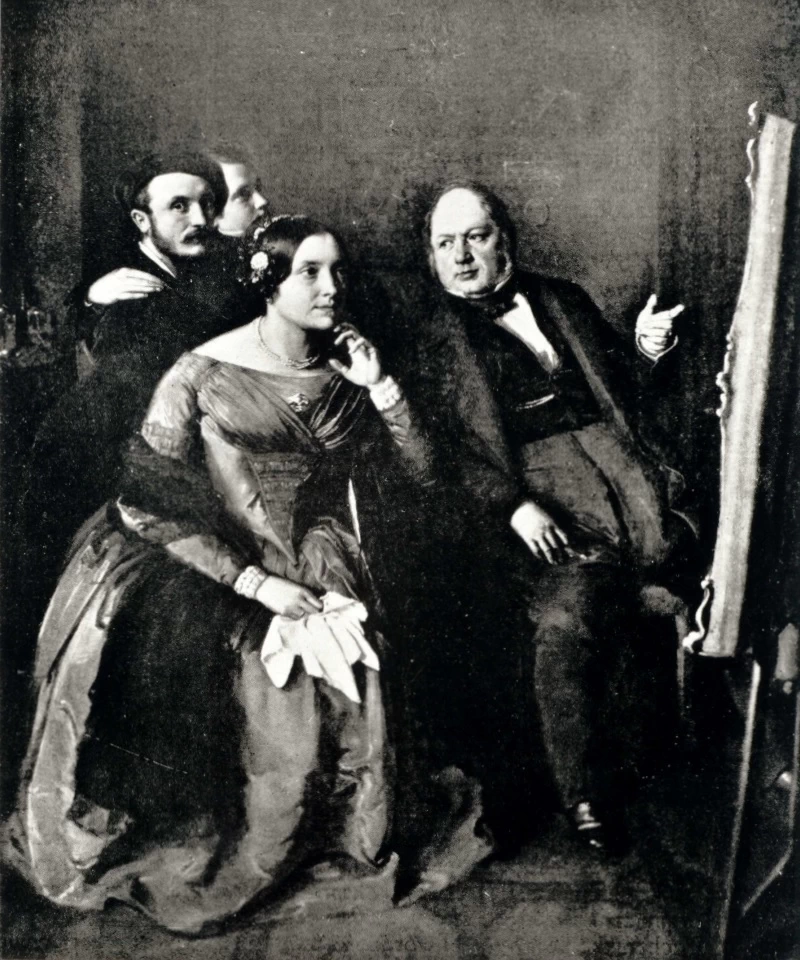 Ritratto di Katarzyna e Antoni Jahn e Józef e Julian Simmler